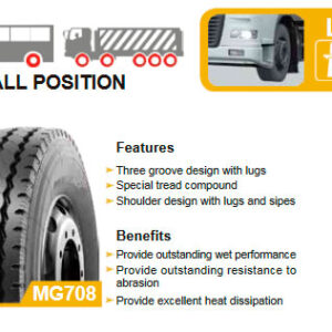 12.00R20 20PR Mirage MG708 (TTF)